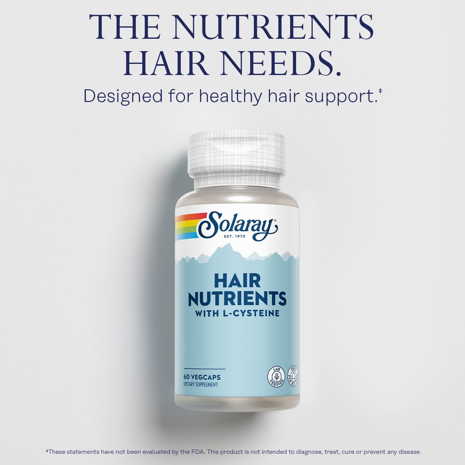SOLARAY Hair Nutrients with L-Cysteine – Hair Health Support for Men and Women - görsel 3