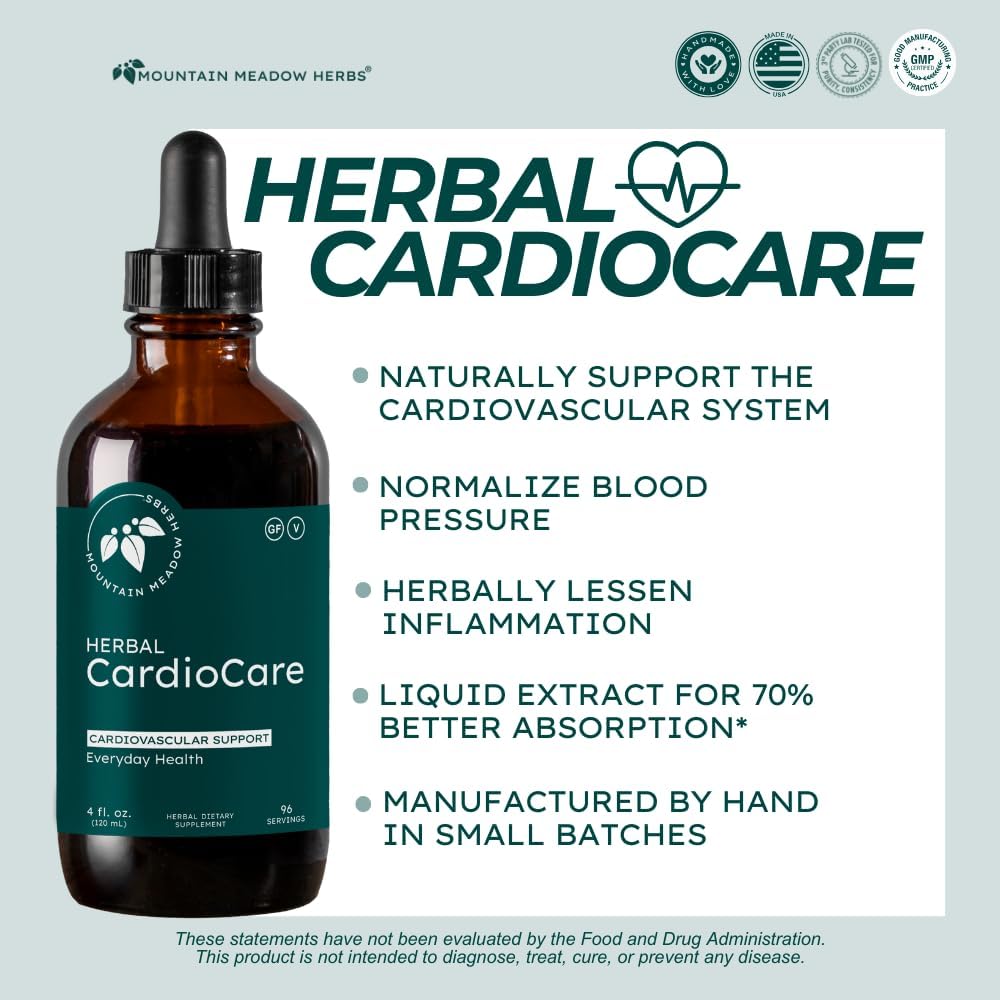 Mountain Meadow Herbs Herbal CardioCare - 120 ml - Cardiovascular Support - görsel 2