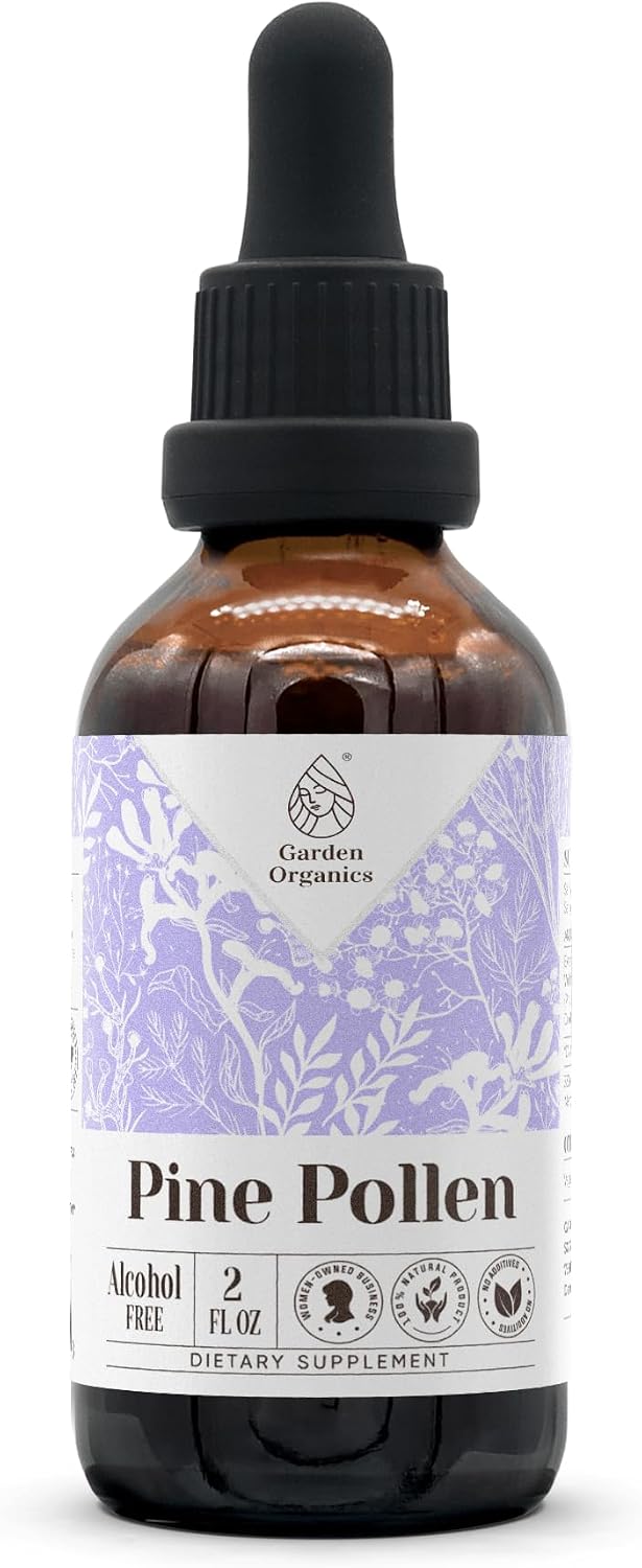 Pine Pollen Alcohol-Free Natural Tincture Extract, Immune Support, Liquid Drops (118 ml) - görsel 6