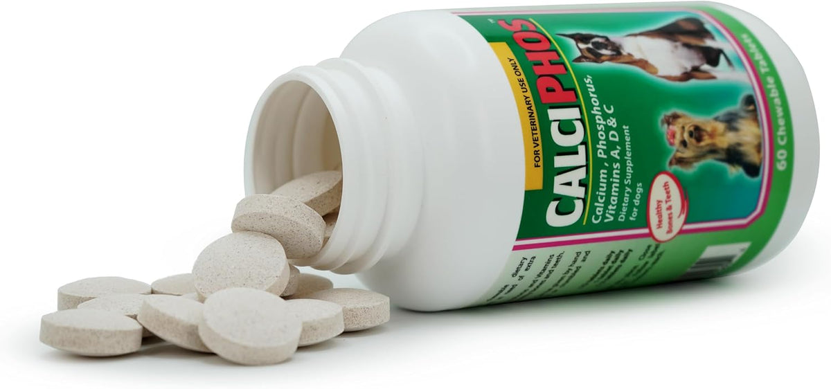 Calciphos Food Supplement for Dogs and Cats, 60 Tablets - görsel 2