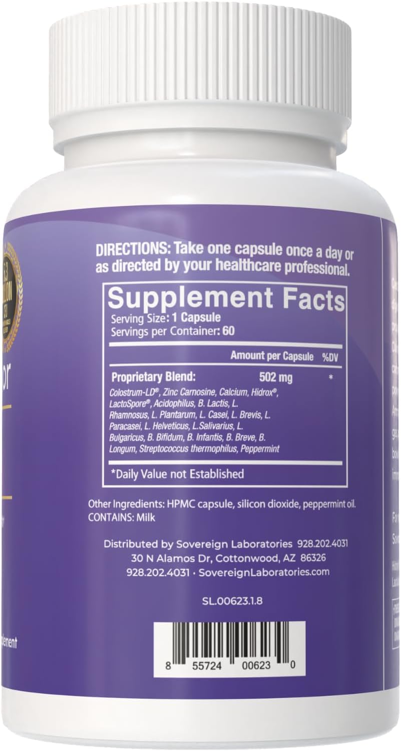 GastroDefense Stomach Armour - Shelf-Stable Prebiotic and Probiotic - Liposomal Colostrum-LD Enhanced. Beneficial Strains Colonise and Promote Gut Health, Designed for Adult Women and Men - görsel 3