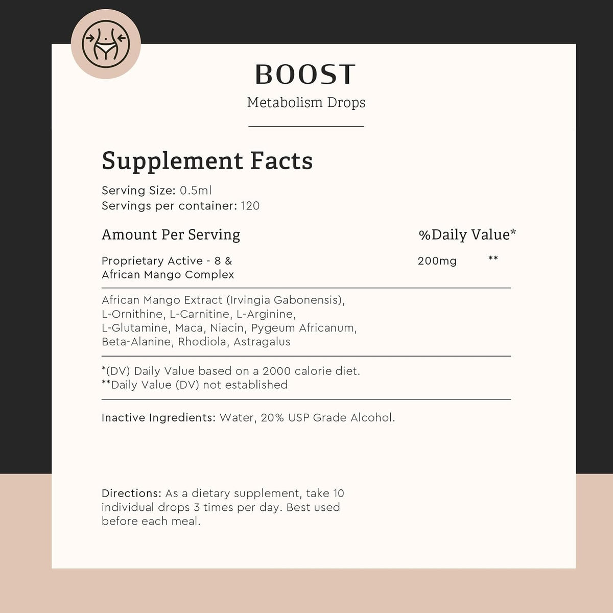 BODY COMPLETE RX Boost Drops - Maca Root, Rhodiola, Amino Acids - Energy & Traditional Vitality Support - 60 ml Liquid Drops - görsel 2
