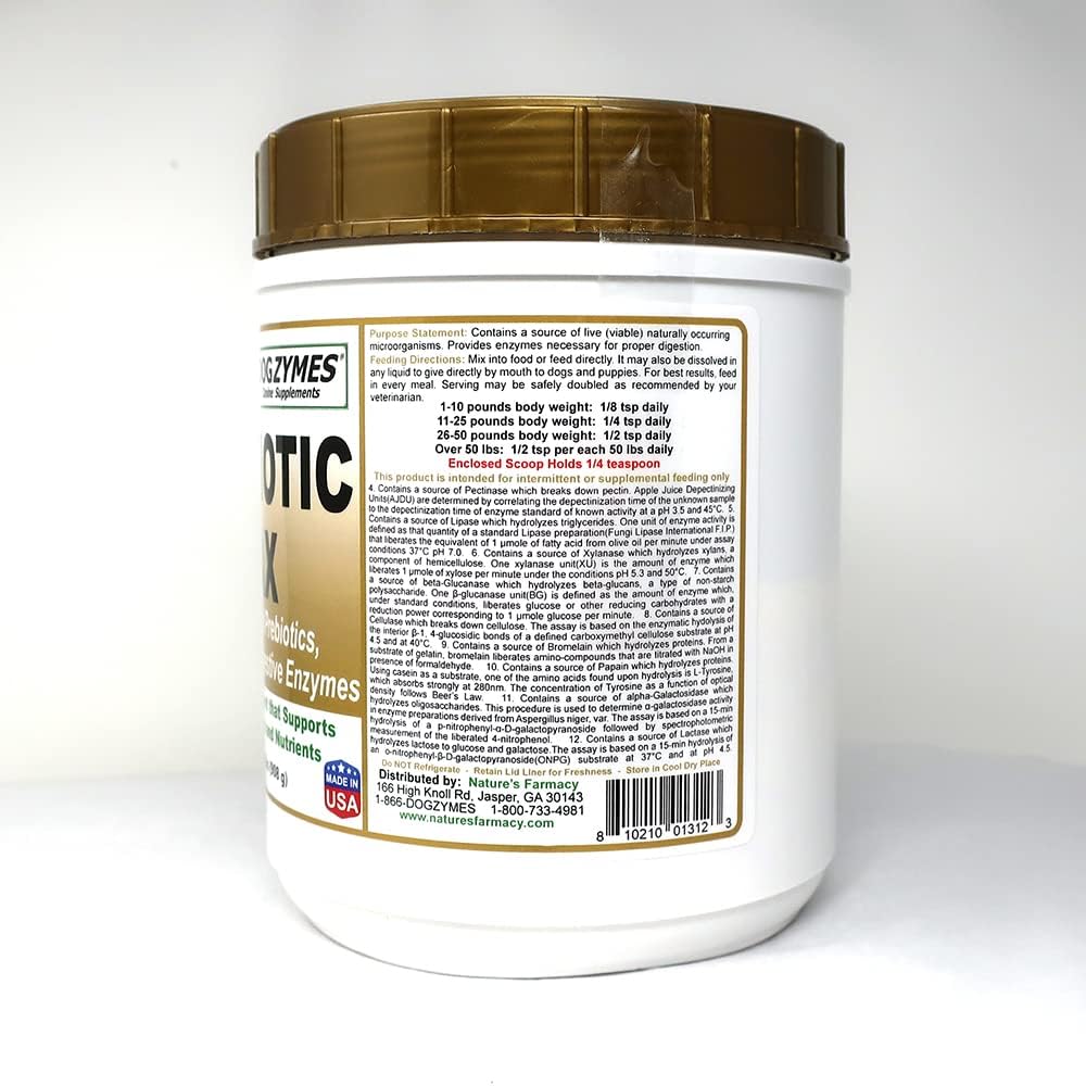 Dogzymes Probiotic Max - 10 Billion CFU Probiotics, Prebiotics & Digestive Enzymes for Dogs (2 lb) - görsel 2