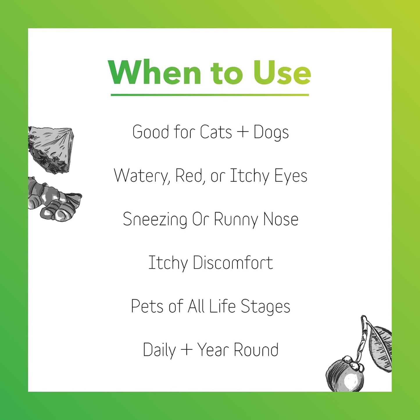 InClover Natural Dog and Cat Allergy Relief Supplement - görsel 5