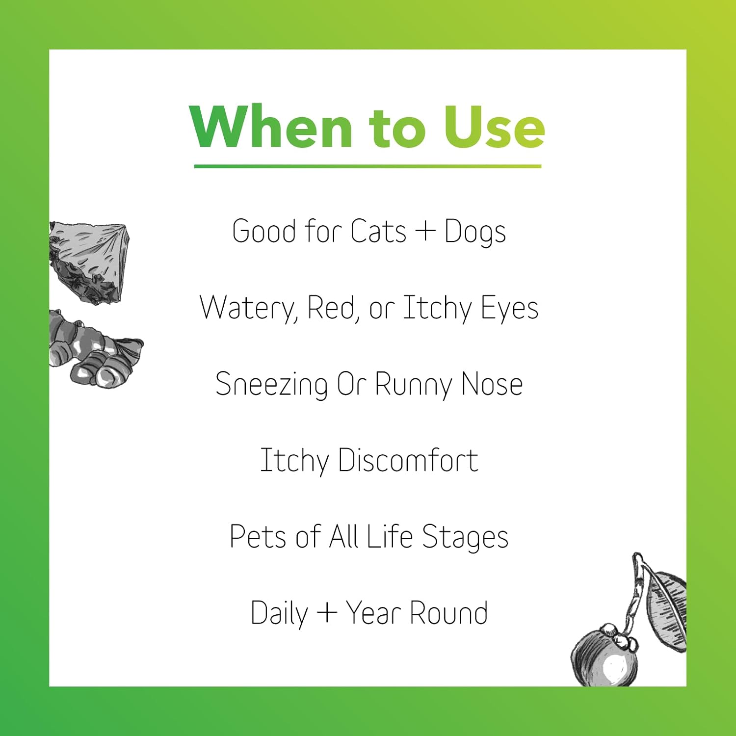 InClover Natural Dog and Cat Allergy Relief Supplement - görsel 5