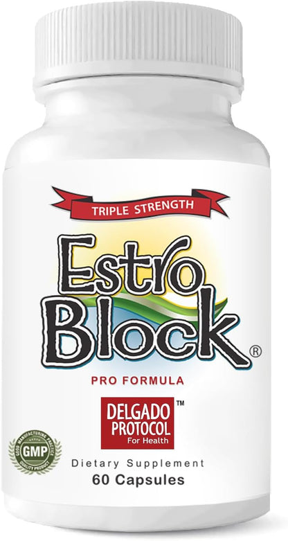 Estroblock PRO Triple Strength – DIM & Indole-3-Carbinol Food Supplement (3-Pack, 180 Capsules)