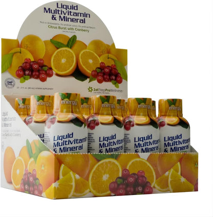 1st Step for Energy, Liquid Multivitamin and Mineral - Citrus, 60 ml (12-Pack)