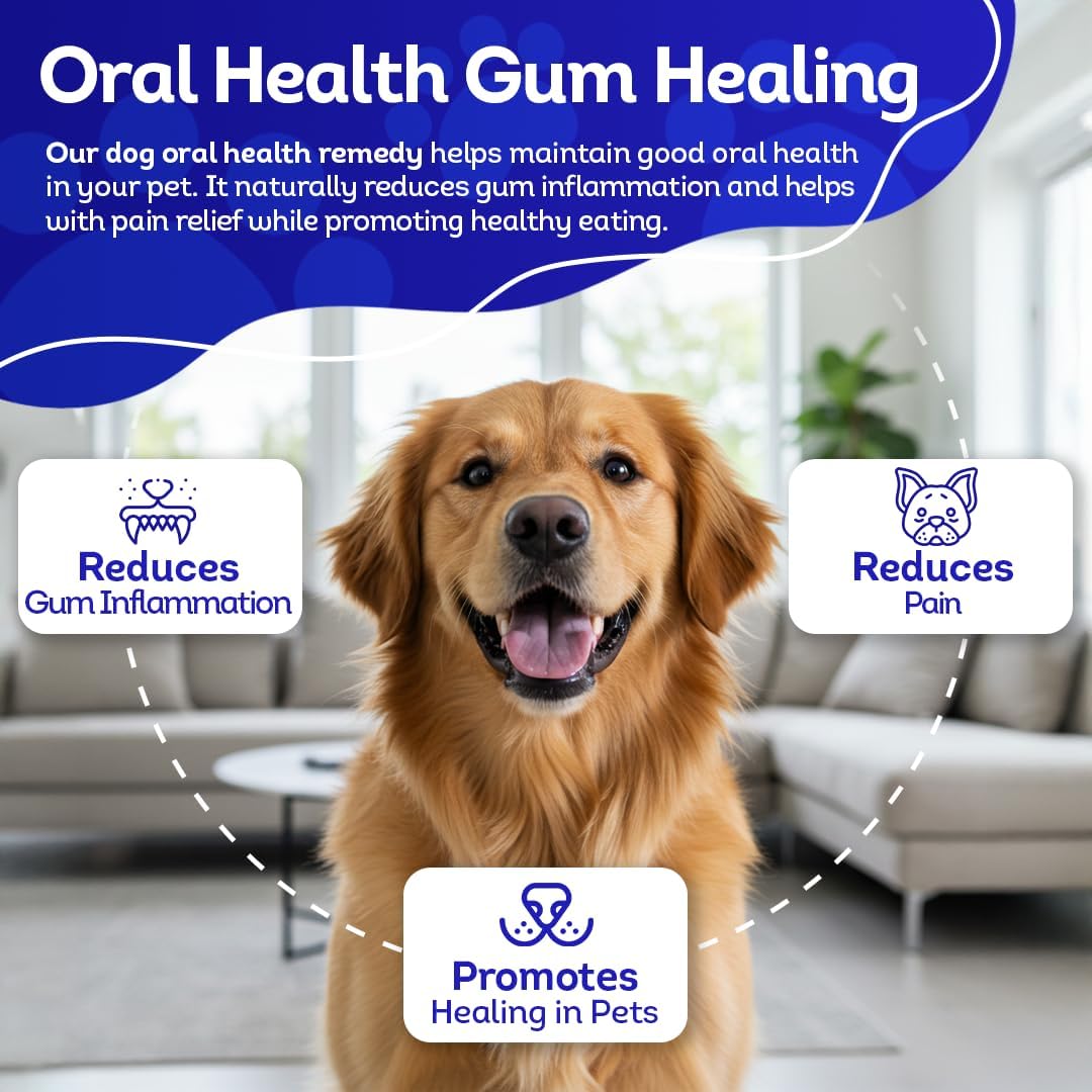 HA4E - Dog Oral Health Supplement - Natural, Organic, Non-GMO - 300 Tablets - görsel 4