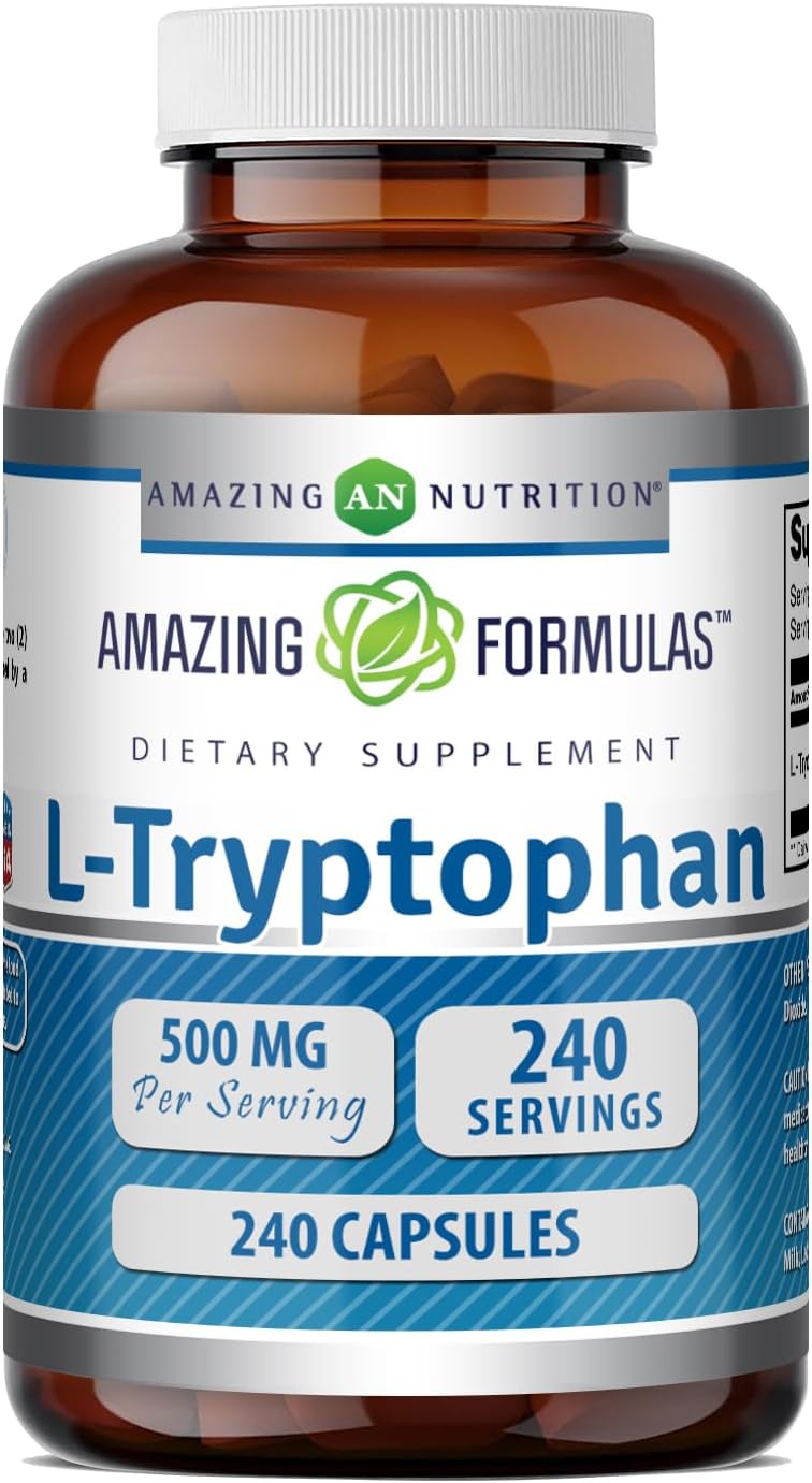 Amazing Formulae L-Tryptophan 500 mg, 120 Capsules - görsel 6