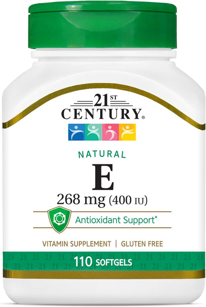 21st Century E 400 IU Blended Softgels, 110 Softgels