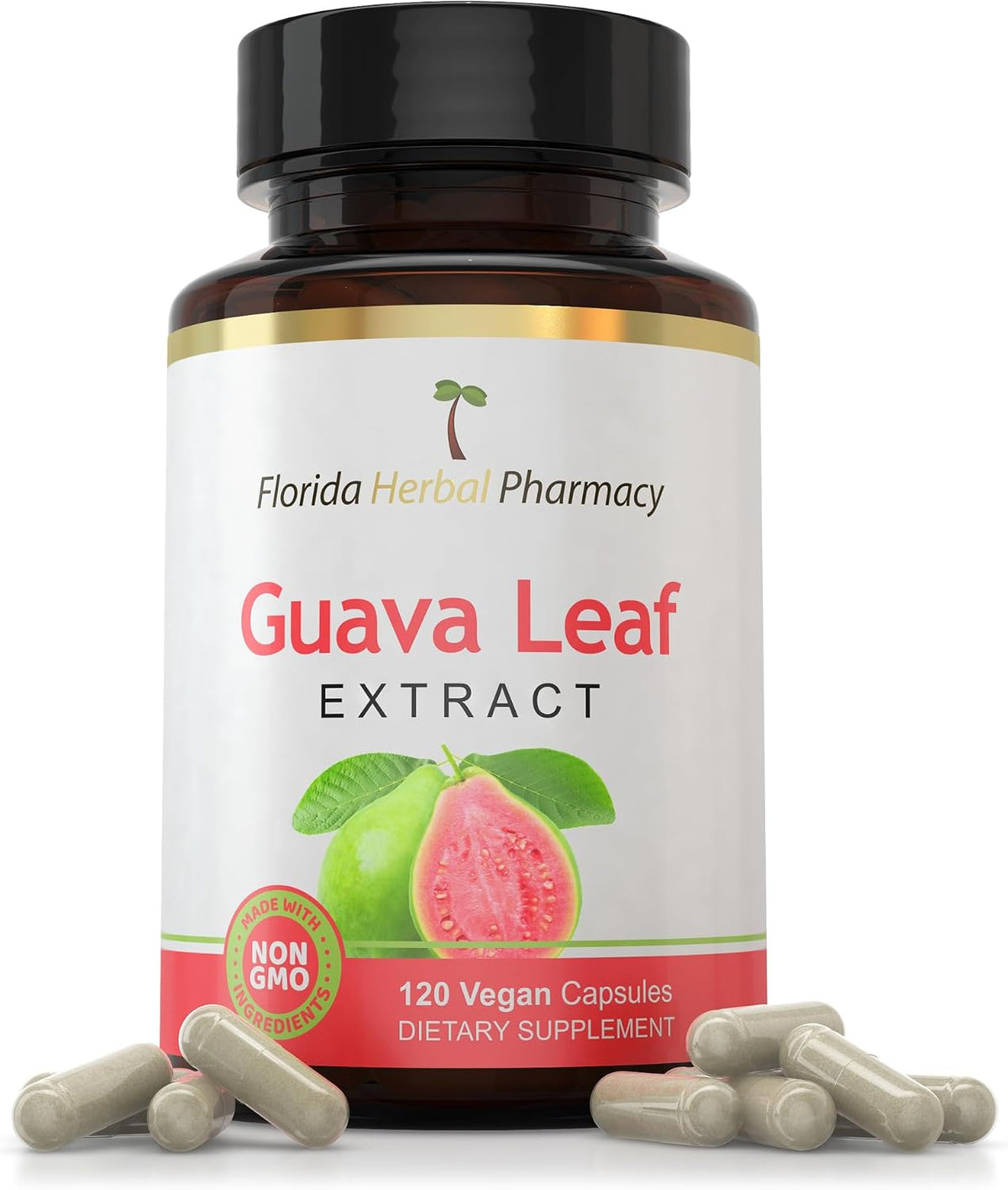 Guava Leaf Extract 10:1 Concentrate Capsules (120 Capsules) - Two Months' Supply - görsel 1