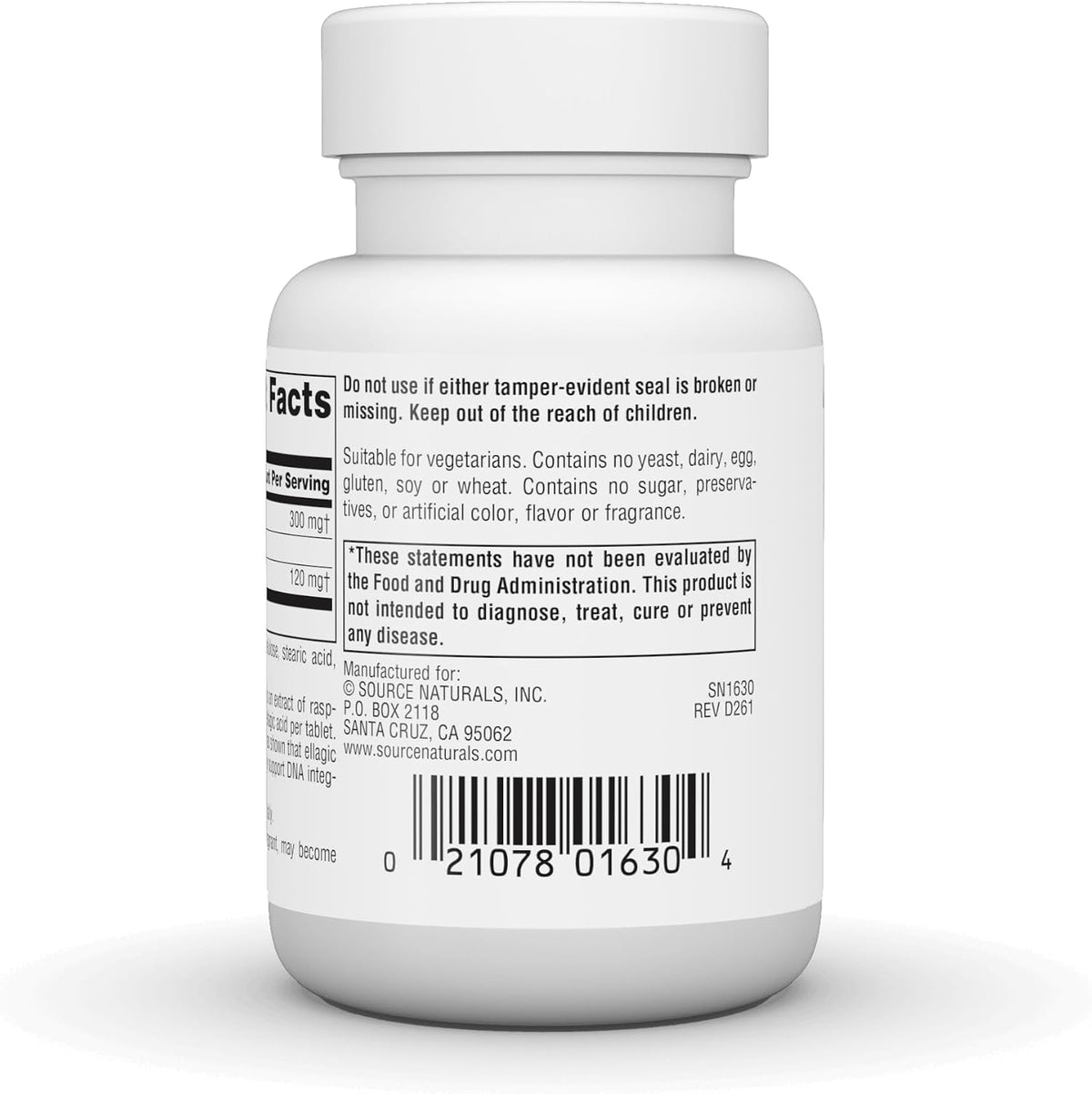 Source Naturals Ellagic Active - 300 mg, 60 Tablets - görsel 3