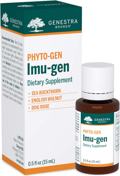 Genestra Brands Imu-gen | Sea Buckthorn, English Walnut, and Dog Rose Herbal Supplement | 15 ml