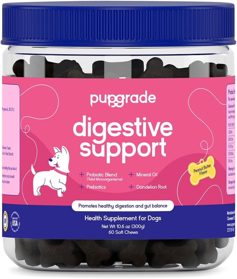 PupGrade Digestive Support for Dogs, Duck Flavour - 60 Soft Chews - görsel 9