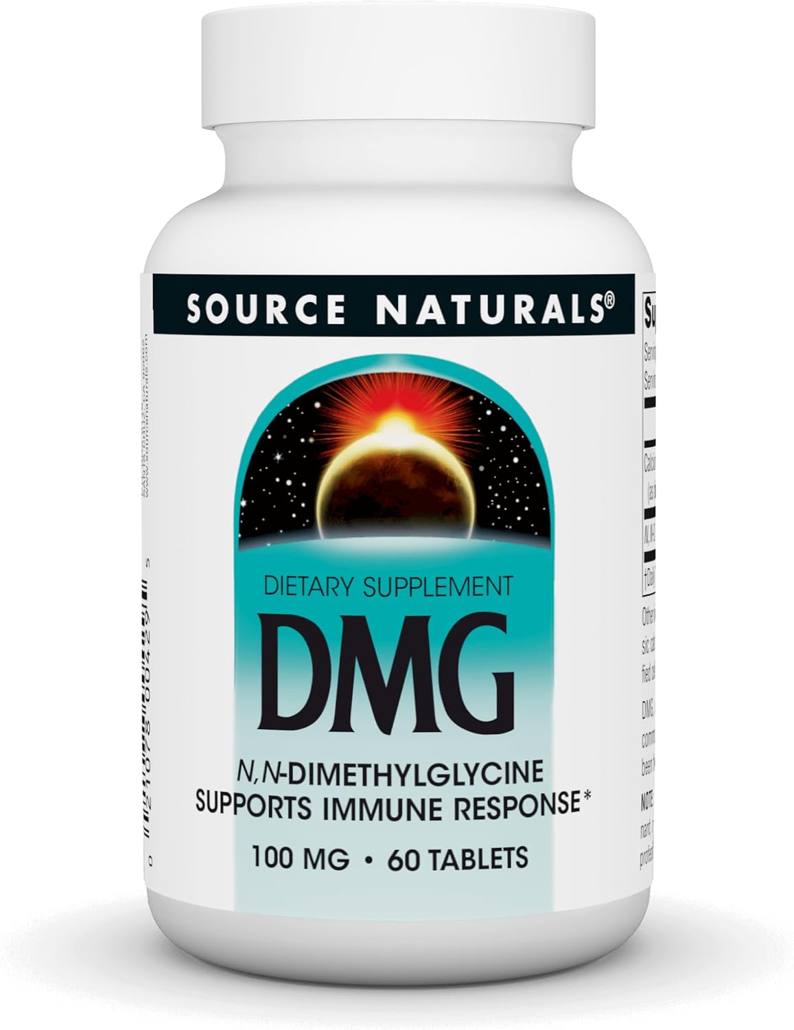Source Naturals DMG 100 mg Food Supplement for Immune Support – 60 Tablets - görsel 1