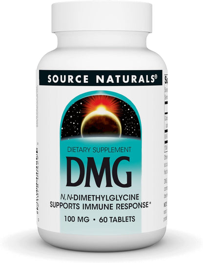 Source Naturals DMG 100 mg Food Supplement for Immune Support – 60 Tablets