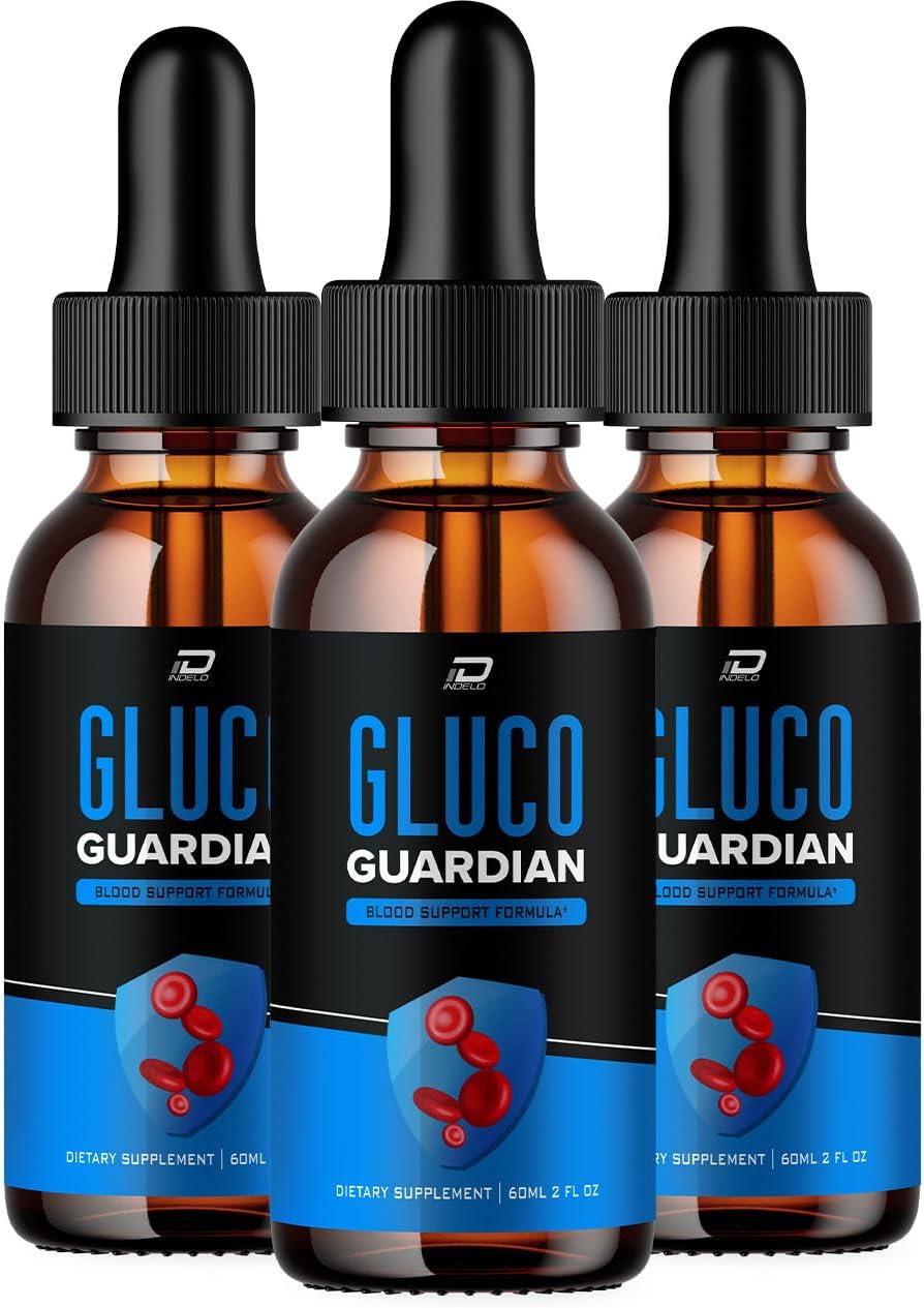 Gluco Guardian Drops - All-Natural Liquid Food Supplement, Extra Strength Formula (3 Pack - 3 Month Supply) - görsel 1