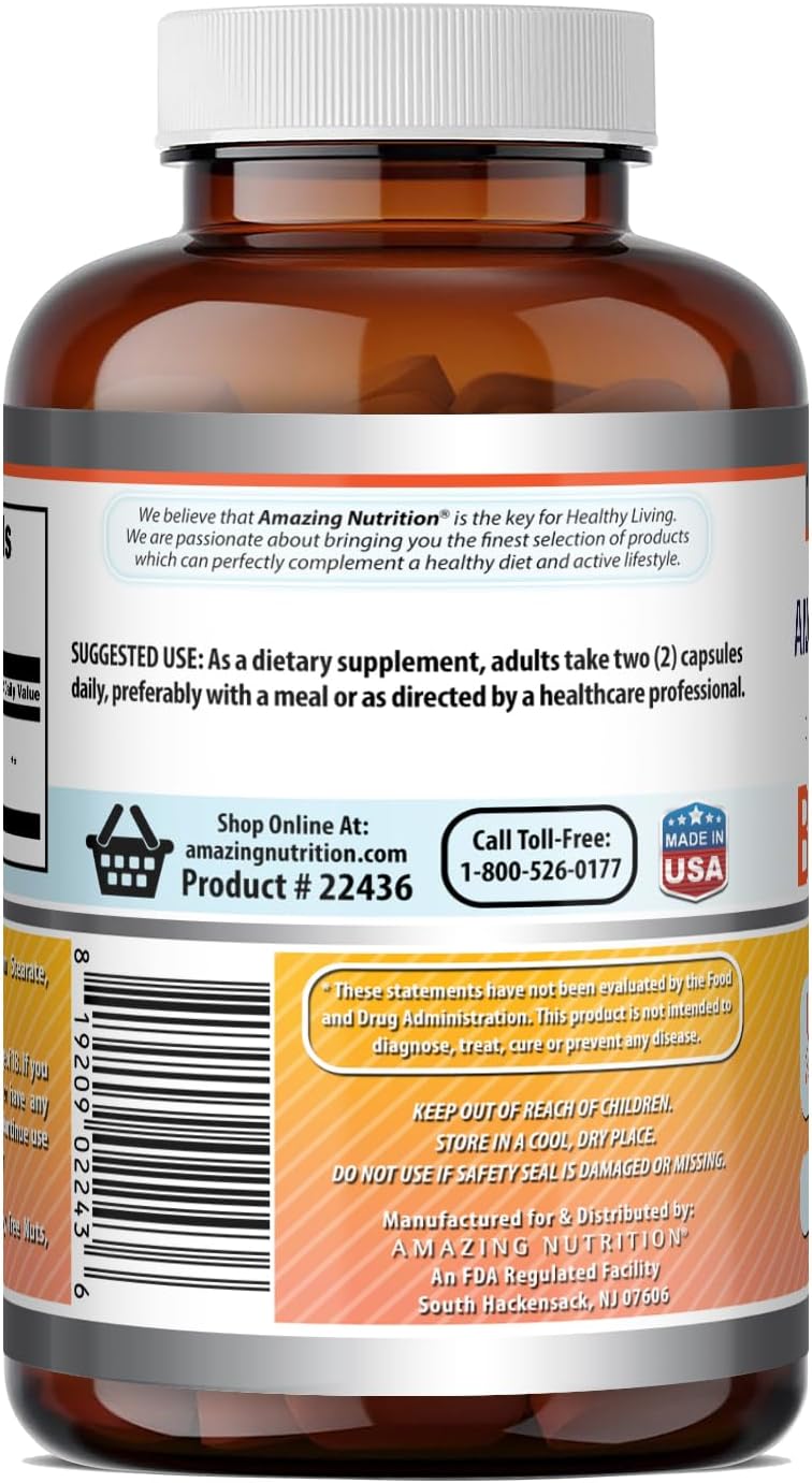 Amazing Formulae Berberine 1000mg Per Serving Capsules (360 Count) - görsel 4