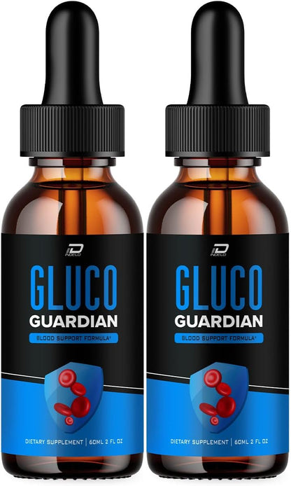 Gluco Guardian Drops - All-Natural Liquid Food Supplement, Extra Strength (2-Pack, 2-Month Supply)
