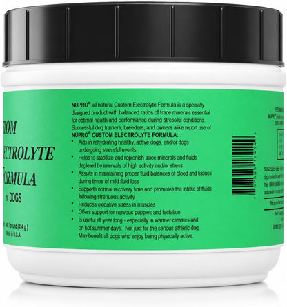 NUPRO Custom Electrolytes for Dogs | Supports Hydration and Fluid Balance – 454 g