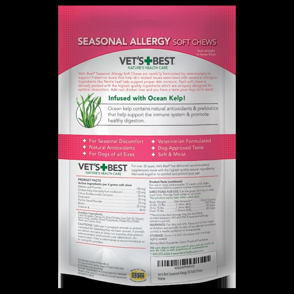 Vet's Best Seasonal Allergy Soft Chews for Dogs (90 Pack) - görsel 2