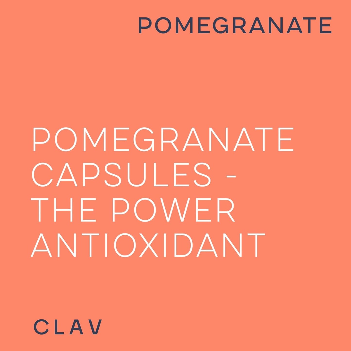 CLAV Pomegranate Extract 1000mg - 40% Ellagic Acid - Vegan Supplement for Heart & Joint Support - 60 Capsules - görsel 5