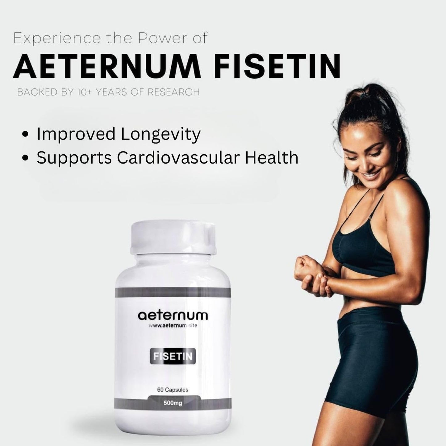 aeternum Premium Quality Fisetin 500mg 60 Capsules - görsel 5