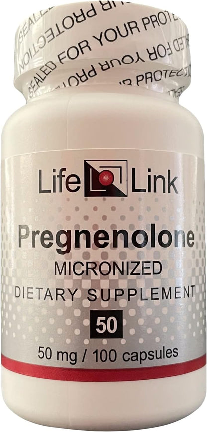 LifeLink Pregnenolone 50mg – 100 Capsules