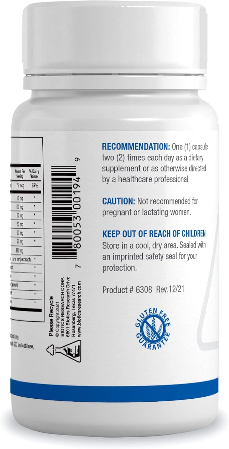 BIOTICS RESEARCH MCS-2 Metabolic Clearing Support - Liver Health, Potent Antioxidant Formula with Milk Thistle, Red Clover, 90 Capsules - görsel 2