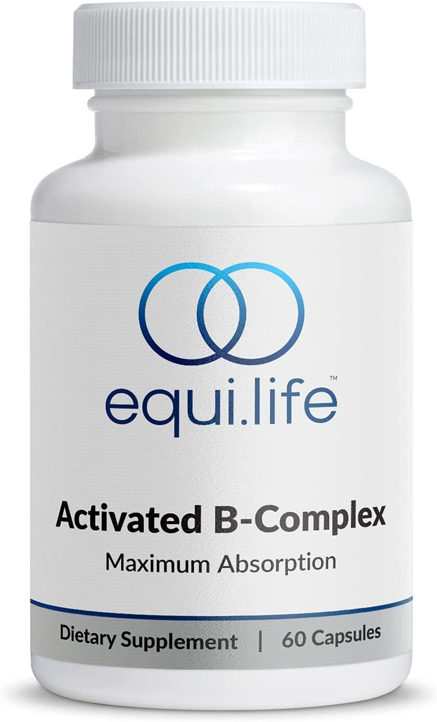 Equilife Activated B Complex – Methylated Vitamin B Supplement with Biotin, Inositol, B12 & B6, 60 Capsules - görsel 1
