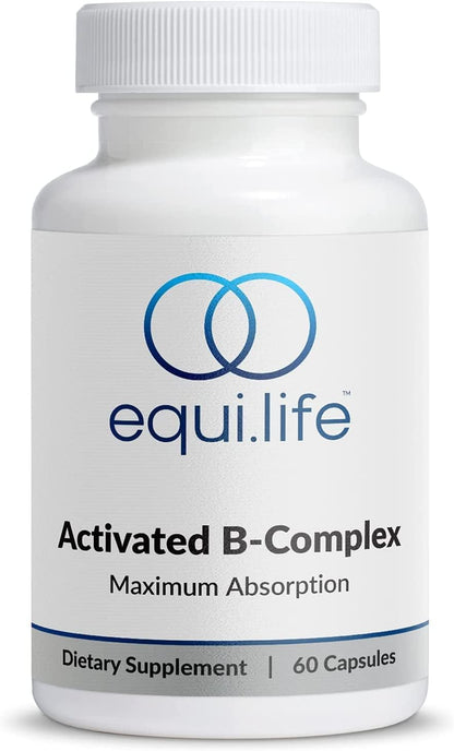 Equilife Activated B Complex – Methylated Vitamin B Supplement with Biotin, Inositol, B12 & B6, 60 Capsules