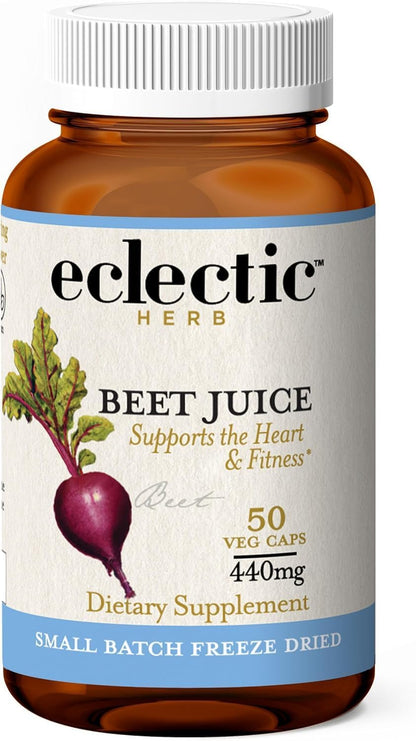 Organic Beetroot Juice Capsules – Circulation & Cardiovascular Support (440 mg, 50 Capsules)