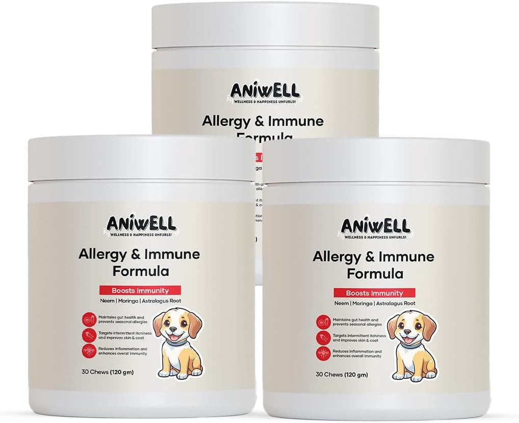 Aniwell Allergy & Immune Support Chews for Dogs (Pack of 3) - görsel 1