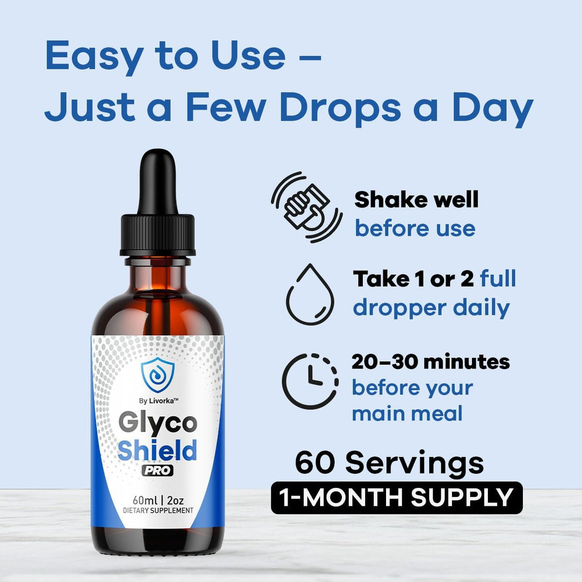 Glyco Shield Drops - Blood Formula Support Supplement, 3-Pack - görsel 4