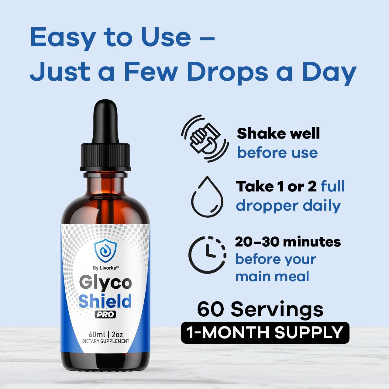 Glyco Shield Drops – Blood Formula Support Supplement (5 Bottles) - görsel 4