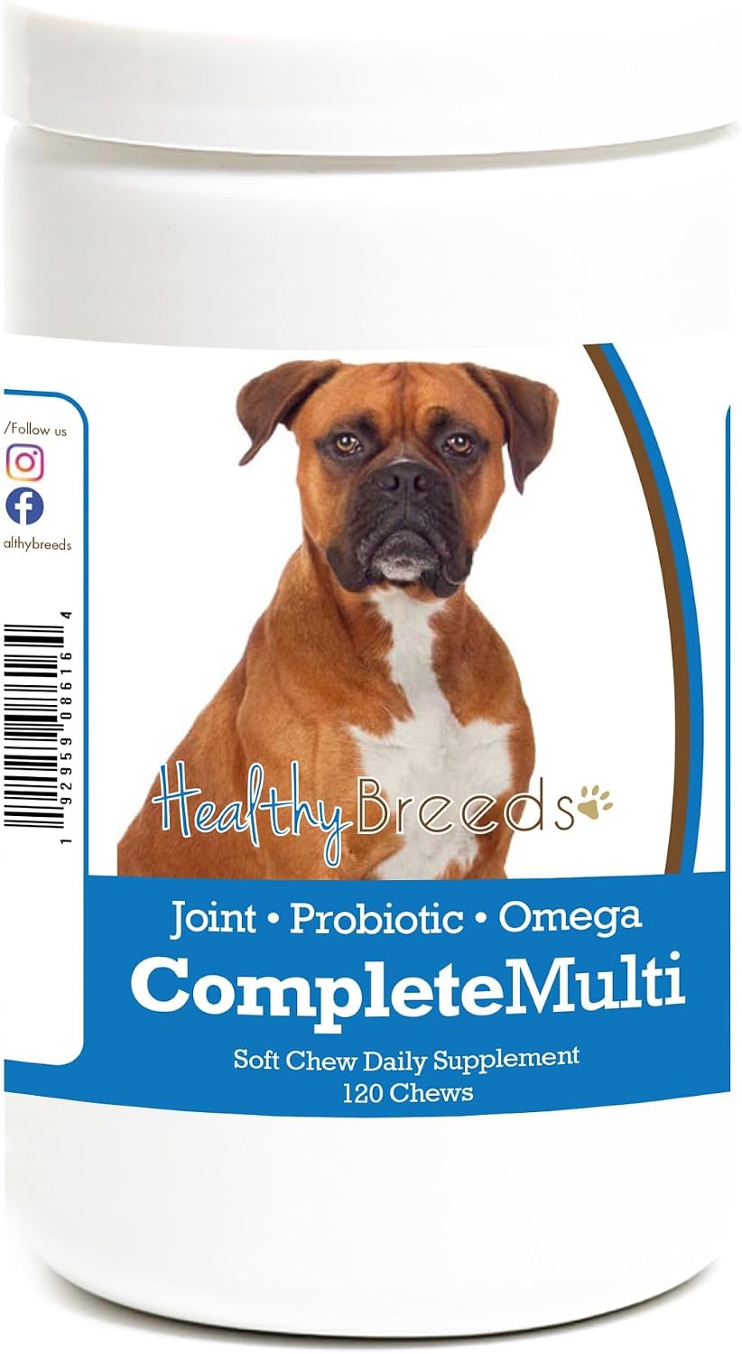 Healthy Breeds Boxer All in One Multivitamin Soft Chew 120 Count - görsel 1