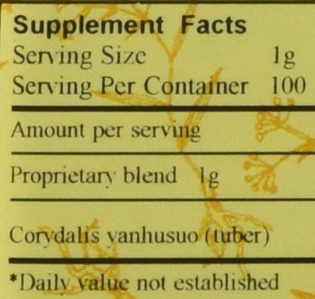 Yan Hu Suo - Corydalis Yanhusuo Tuber, 100 Grams (E-Fong) - görsel 2