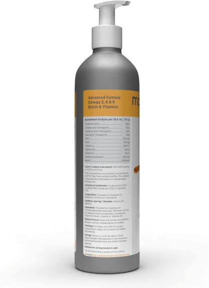 maxxiomega Omega 3, 6 & 9 Oil Supplement – Skin & Coat Support for Dogs, 10 oz