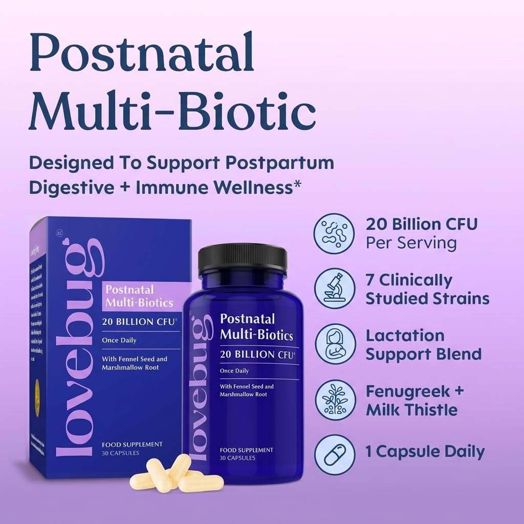 LOVEBUG Postnatal Probiotic – 30 Capsules - görsel 2
