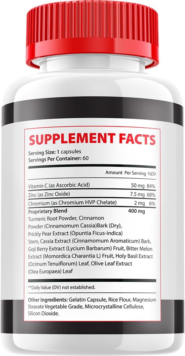 Sugar Stream Capsules – Advanced Supplement, All Natural Formula (60 Capsules) - görsel 6