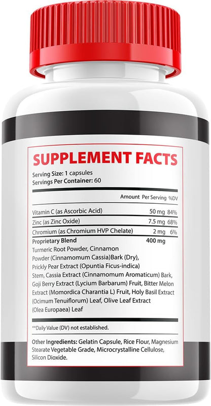 Sugar Stream Capsules – Advanced Supplement, All Natural Formula (60 Capsules)