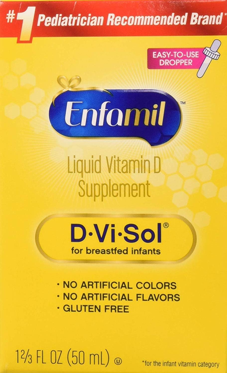 Enfamil D-Vi-Sol Vitamin D Supplement Drops 50 ml (Pack of 5) - görsel 1