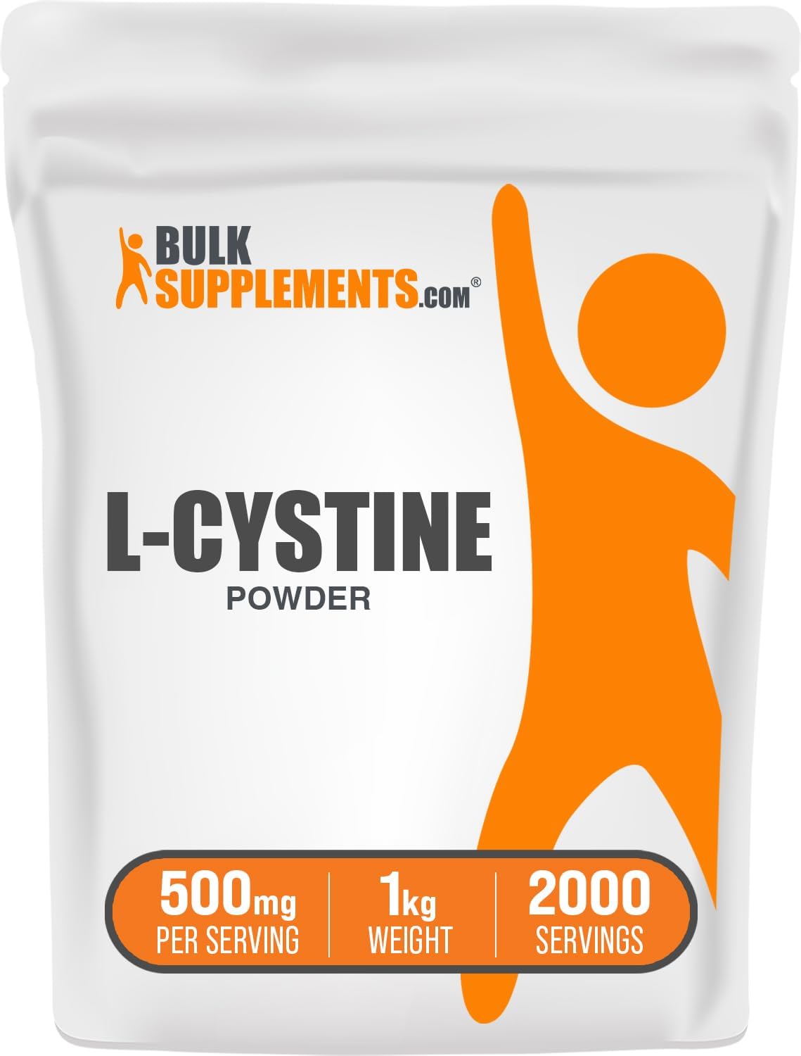 BulkSupplements.com L-Cystine Powder - 500mg per Serving, 250g - görsel 9