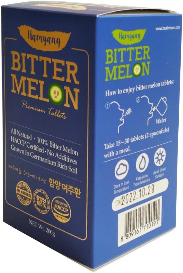 Premium 100% Natural Bitter Melon Tablets - 200g (Pack of 2) - görsel 5