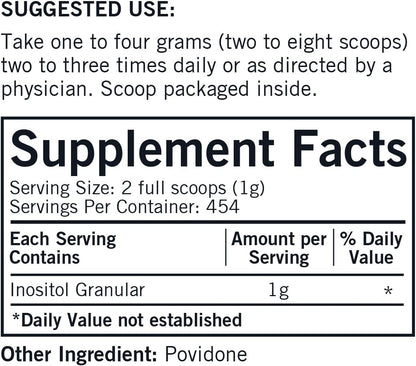 Kirkman Inositol Pure Soluble Powder - Hypoallergenic (454 g)