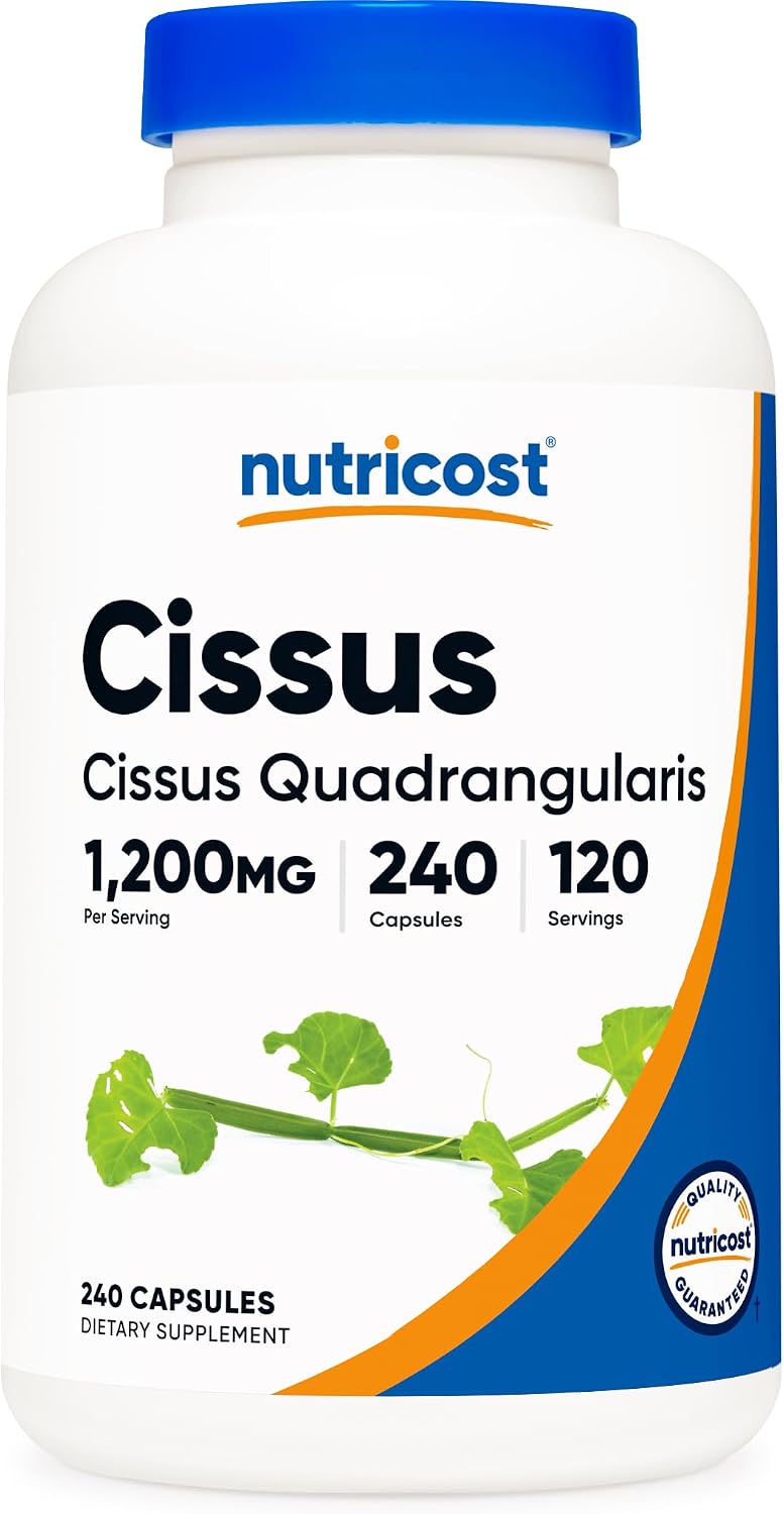 Nutricost Cissus Quadrangularis 1200 mg - 120 Capsules (60 Servings) - görsel 6