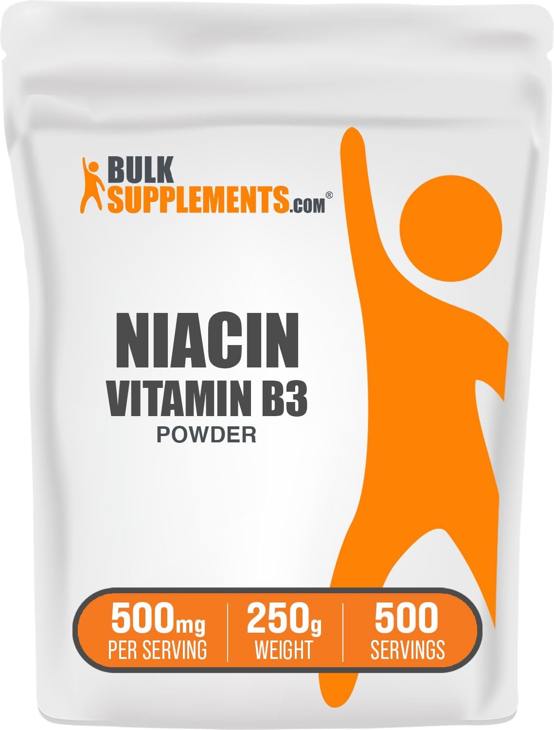 BulkSupplements.com Niacin Powder – Vitamin B3 (500mg per Serving, 1kg) - görsel 6
