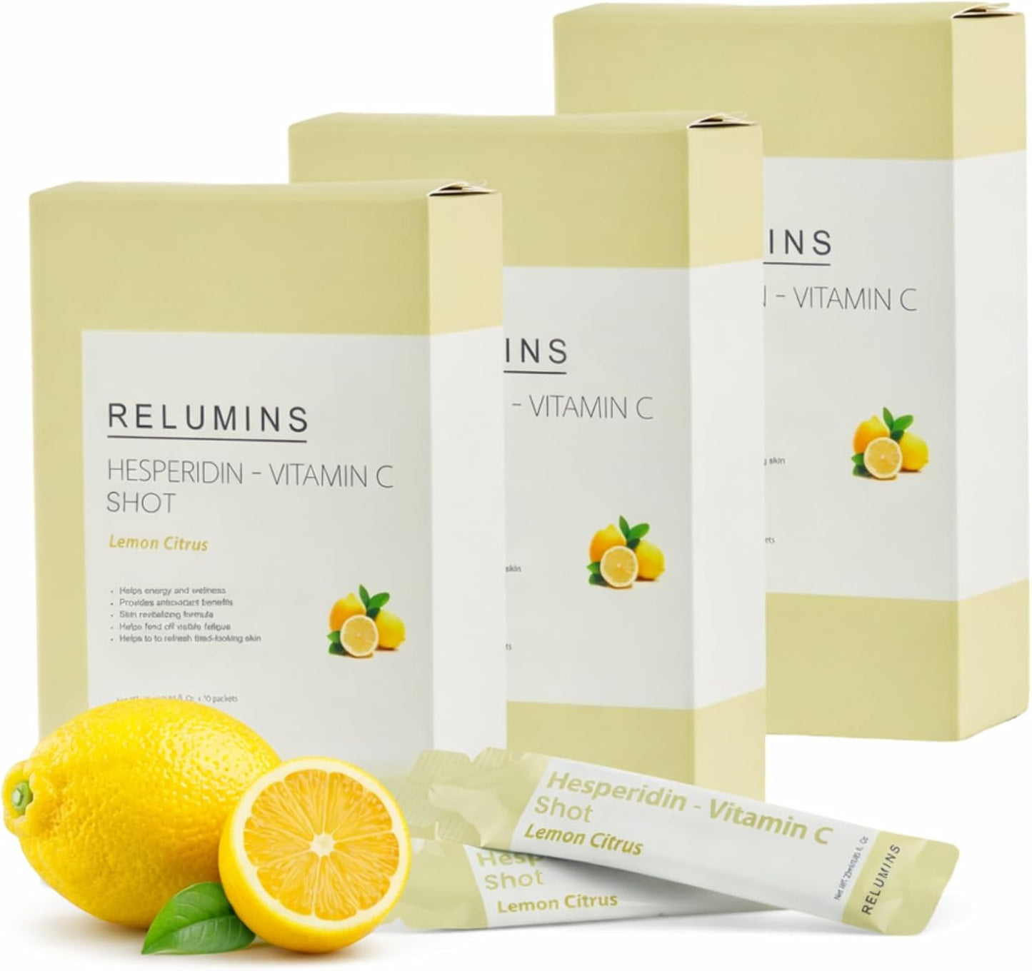 Relumins Vitamin C Shots with Hesperidin & Bioflavonoids – 10 Sachets (25ml Each) - görsel 8