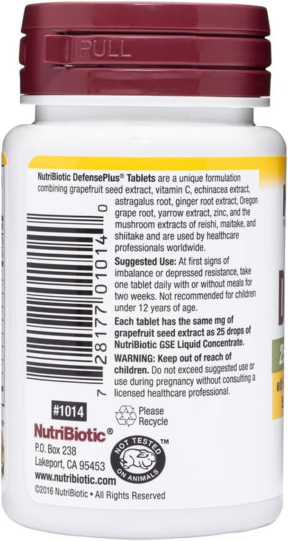 NutriBiotic DefencePlus – 11-in-1 Immune Support, 45 Tablets
