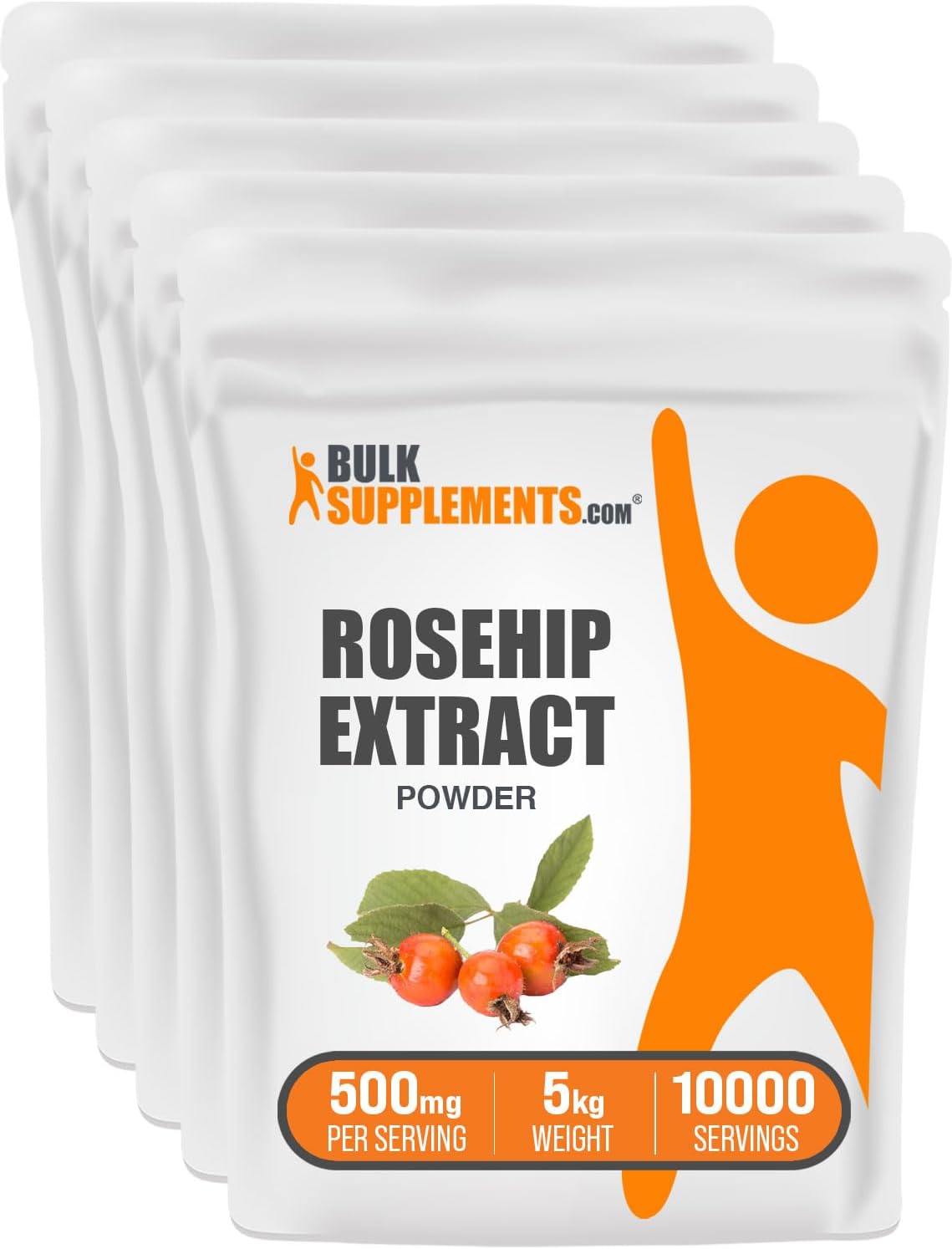 BulkSupplements Rosehip Extract Powder - 500mg per Serving, 5kg Bulk - görsel 1